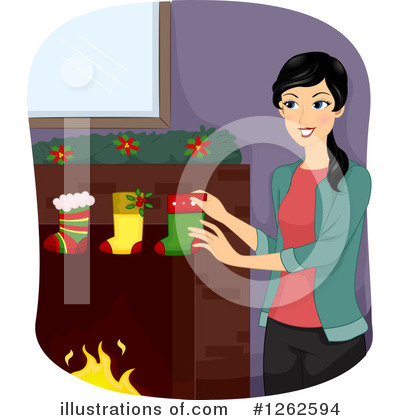 Christmas Stockings Clipart #1262594 by BNP Design Studio