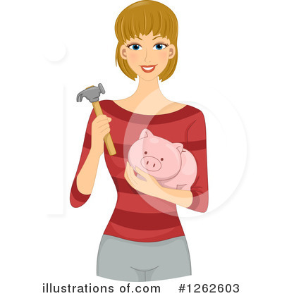 Royalty-Free (RF) Woman Clipart Illustration by BNP Design Studio - Stock Sample #1262603