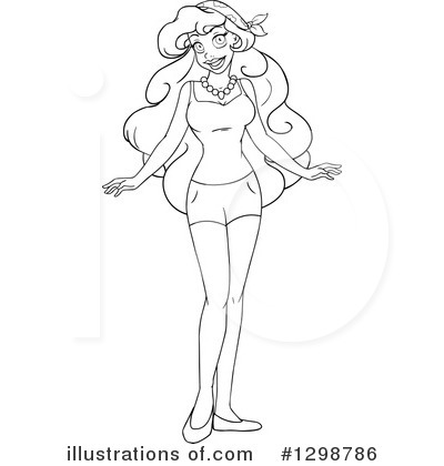 Royalty-Free (RF) Woman Clipart Illustration by Liron Peer - Stock Sample #1298786
