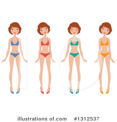 Bikini Clipart #1312537 by Melisende Vector