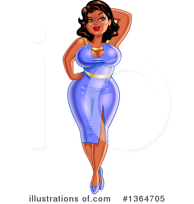 Sexy Woman Clipart #1364705 by Clip Art Mascots
