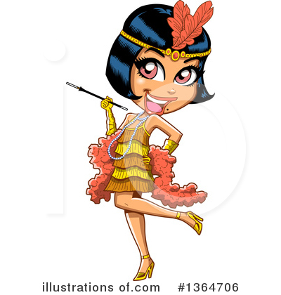 Royalty-Free (RF) Woman Clipart Illustration by Clip Art Mascots - Stock Sample #1364706