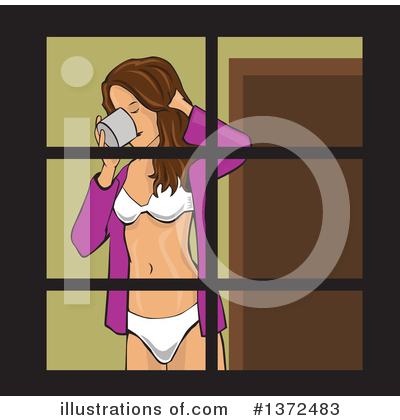 Royalty-Free (RF) Woman Clipart Illustration by David Rey - Stock Sample #1372483