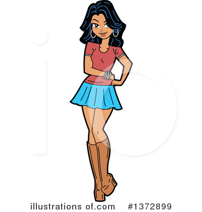 Modeling Clipart #1372899 by Clip Art Mascots