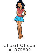 Woman Clipart #1372899 by Clip Art Mascots