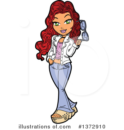 Royalty-Free (RF) Woman Clipart Illustration by Clip Art Mascots - Stock Sample #1372910