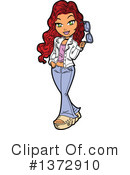 Woman Clipart #1372910 by Clip Art Mascots