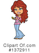 Woman Clipart #1372911 by Clip Art Mascots