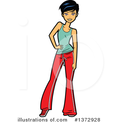 Royalty-Free (RF) Woman Clipart Illustration by Clip Art Mascots - Stock Sample #1372928