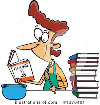 Cook Book Clipart #1376401 by toonaday