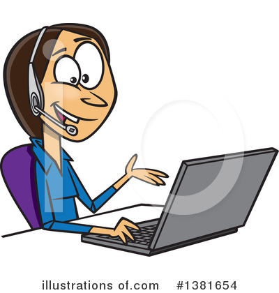 Royalty-Free (RF) Woman Clipart Illustration by toonaday - Stock Sample #1381654