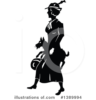 Royalty-Free (RF) Woman Clipart Illustration by Prawny Vintage - Stock Sample #1389994