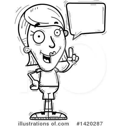 Royalty-Free (RF) Woman Clipart Illustration by Cory Thoman - Stock Sample #1420287
