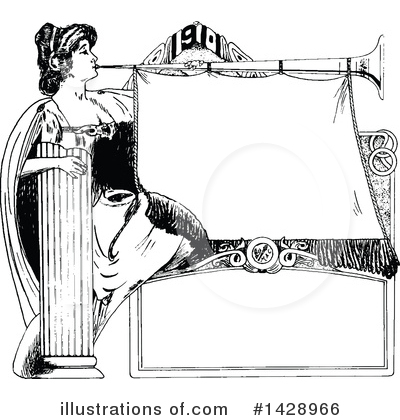 Royalty-Free (RF) Woman Clipart Illustration by Prawny Vintage - Stock Sample #1428966