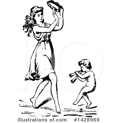 Royalty-Free (RF) Woman Clipart Illustration by Prawny Vintage - Stock Sample #1428969