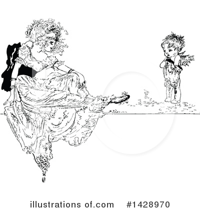 Royalty-Free (RF) Woman Clipart Illustration by Prawny Vintage - Stock Sample #1428970