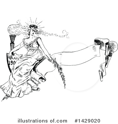 Royalty-Free (RF) Woman Clipart Illustration by Prawny Vintage - Stock Sample #1429020
