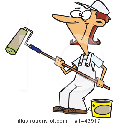 House Painter Clipart #1443917 by toonaday