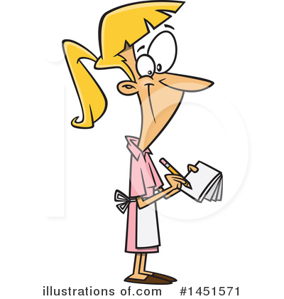 Waitress Clipart #1451571 by toonaday