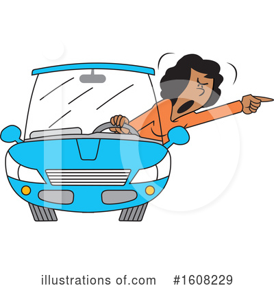 Driving Clipart #1608229 by Johnny Sajem