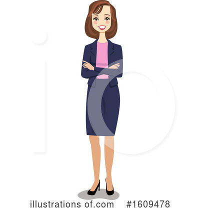 Businesswoman Clipart #1609478 by peachidesigns