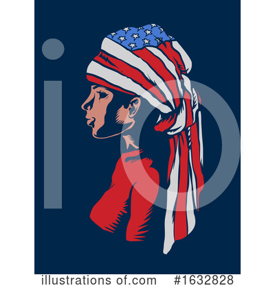 American Flag Clipart #1632828 by BNP Design Studio