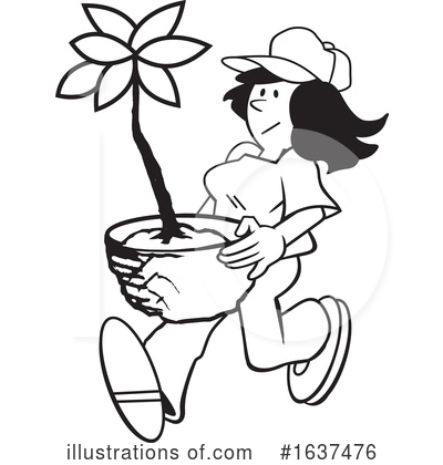 Royalty-Free (RF) Woman Clipart Illustration by Johnny Sajem - Stock Sample #1637476