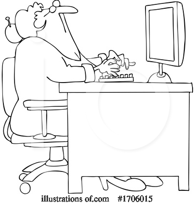Typing Clipart #1706015 by djart