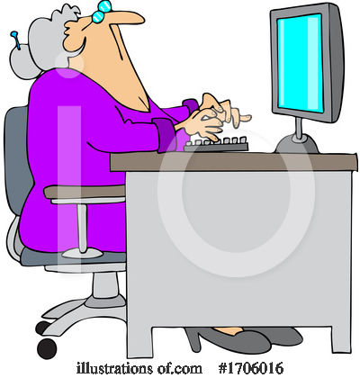 Typing Clipart #1706016 by djart