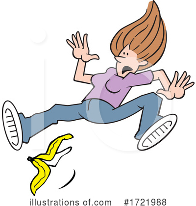 Banana Peel Clipart #1721988 by Johnny Sajem