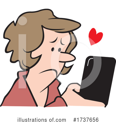 Cell Phone Clipart #1737656 by Johnny Sajem