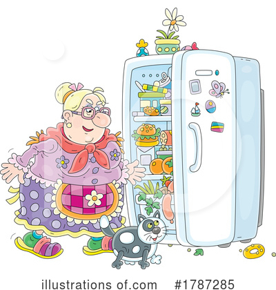 Fridge Clipart #1787285 by Alex Bannykh