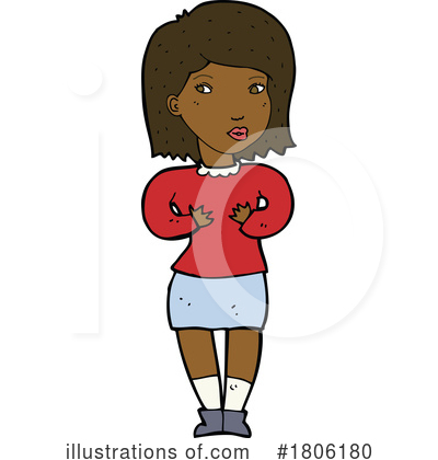 Black Woman Clipart #1806180 by lineartestpilot
