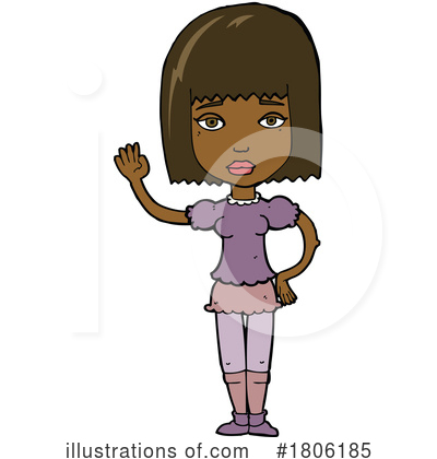 Black Woman Clipart #1806185 by lineartestpilot