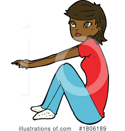 Black Woman Clipart #1806189 by lineartestpilot