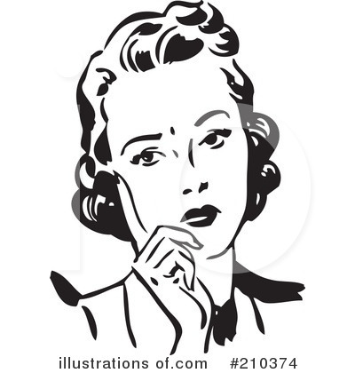Royalty-Free (RF) Woman Clipart Illustration by BestVector - Stock Sample #210374