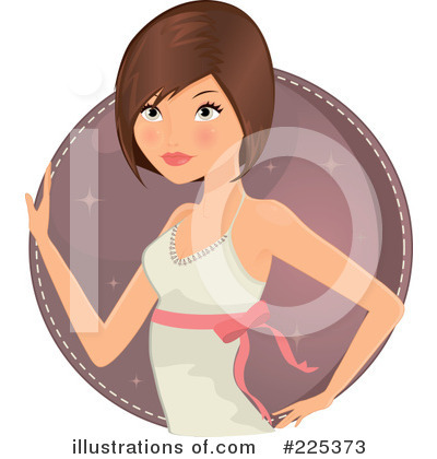 Royalty-Free (RF) Woman Clipart Illustration by Melisende Vector - Stock Sample #225373