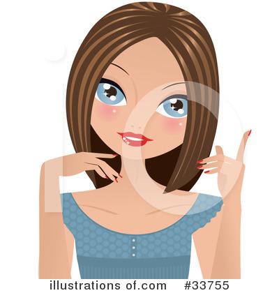 Royalty-Free (RF) Woman Clipart Illustration by Melisende Vector - Stock Sample #33755