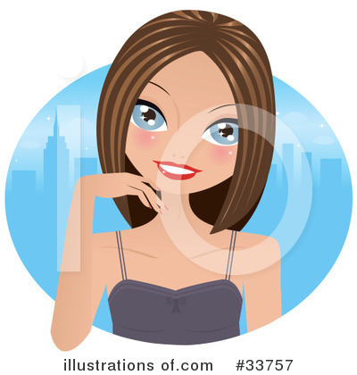 Royalty-Free (RF) Woman Clipart Illustration by Melisende Vector - Stock Sample #33757