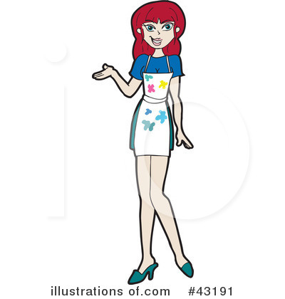 Royalty-Free (RF) Woman Clipart Illustration by Dennis Holmes Designs - Stock Sample #43191
