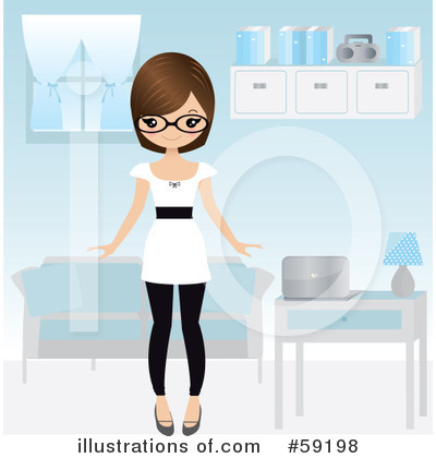 Royalty-Free (RF) Woman Clipart Illustration by Melisende Vector - Stock Sample #59198