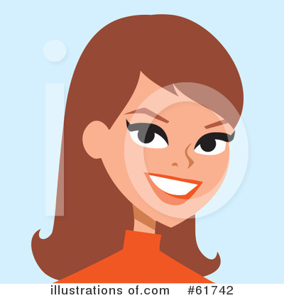 Royalty-Free (RF) Woman Clipart Illustration by Monica - Stock Sample #61742