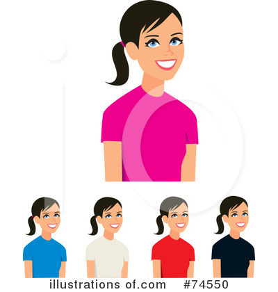 Royalty-Free (RF) Woman Clipart Illustration by Monica - Stock Sample #74550