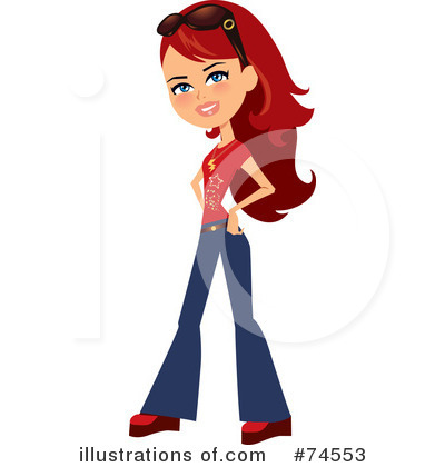 Royalty-Free (RF) Woman Clipart Illustration by Monica - Stock Sample #74553