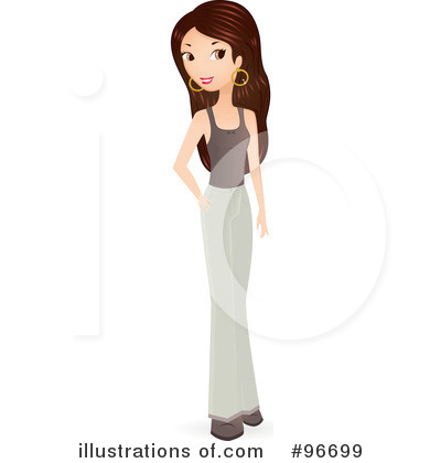 Royalty-Free (RF) Woman Clipart Illustration by Melisende Vector - Stock Sample #96699