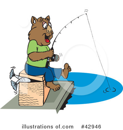 Royalty-Free (RF) Wombat Clipart Illustration by Dennis Holmes Designs - Stock Sample #42946