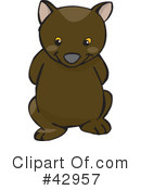 Wombat Clipart #42957 by Dennis Holmes Designs