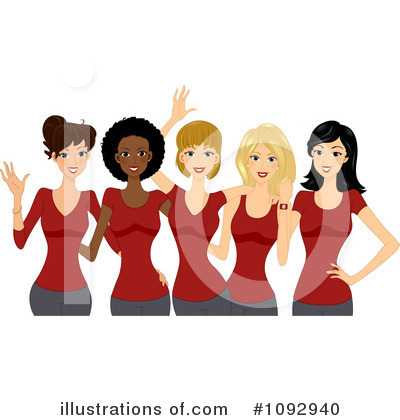 Royalty-Free (RF) Women Clipart Illustration by BNP Design Studio - Stock Sample #1092940