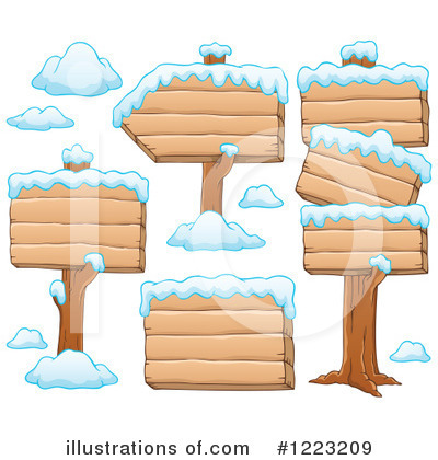 Royalty-Free (RF) Wood Sign Clipart Illustration by visekart - Stock Sample #1223209