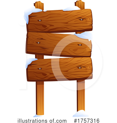 Royalty-Free (RF) Wood Sign Clipart Illustration by Vector Tradition SM - Stock Sample #1757316